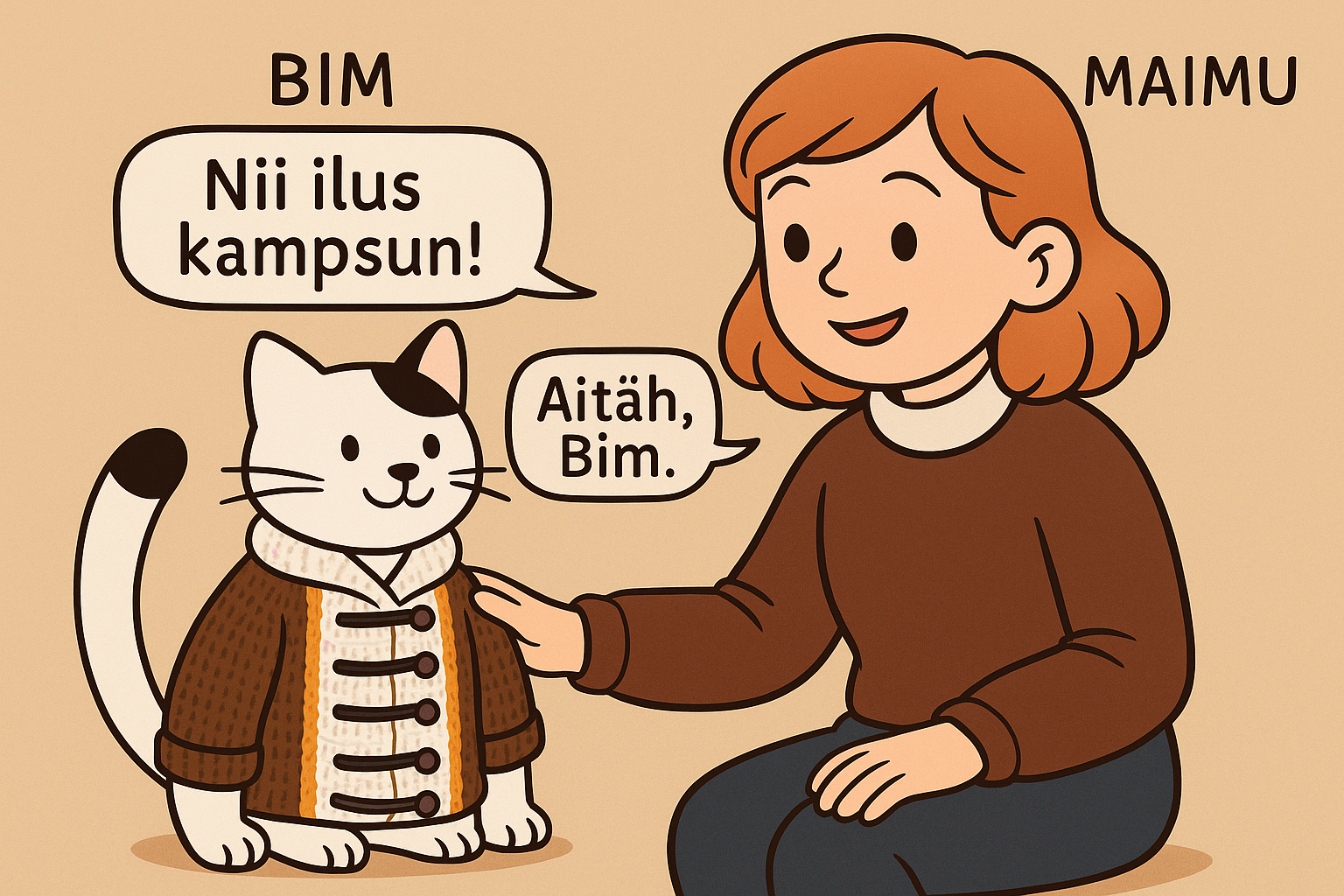 Maimu ja Bim – illustratsioon