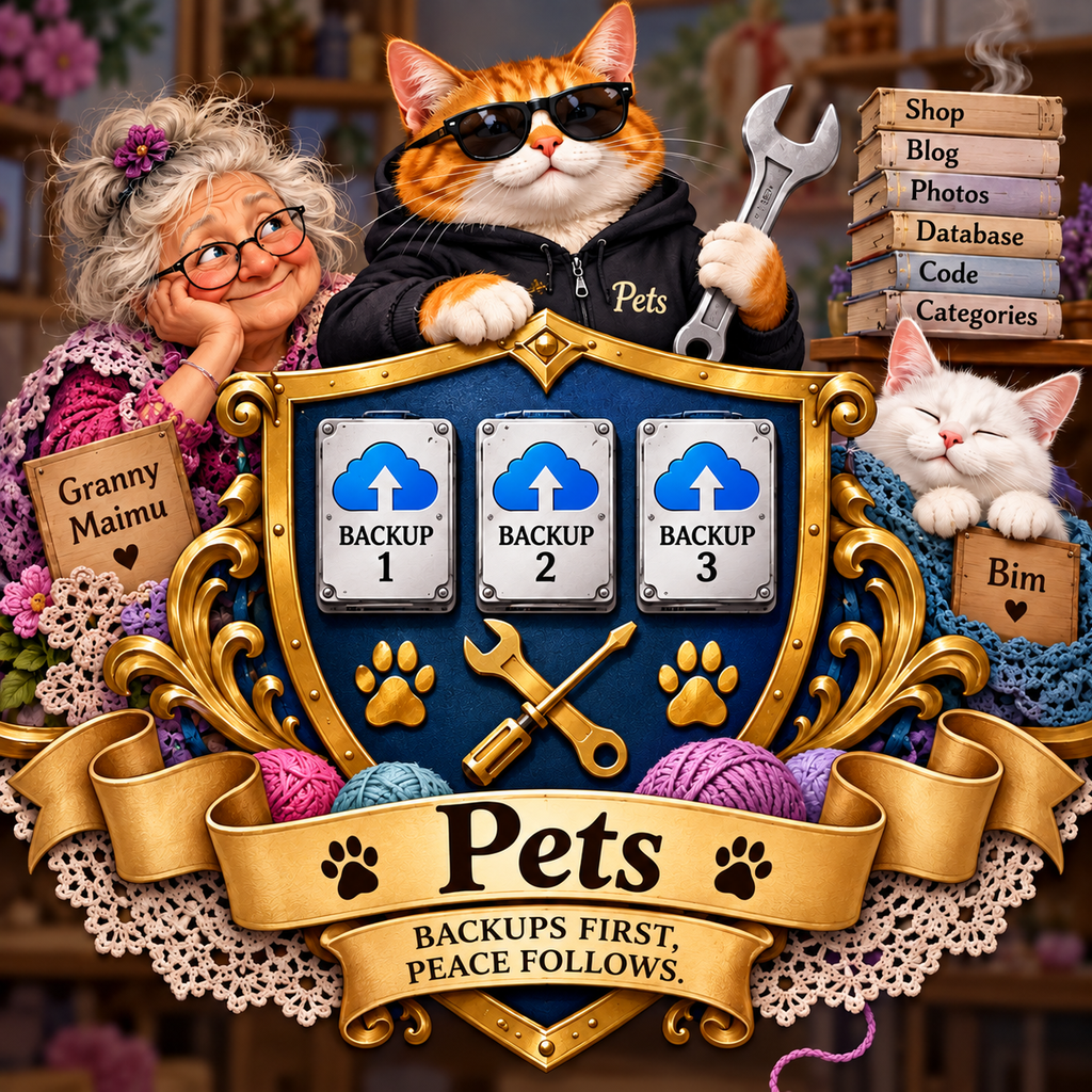 Pets coat of arms naming him the highest guardian of backups